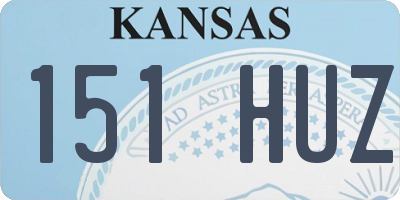 KS license plate 151HUZ