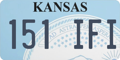 KS license plate 151IFI