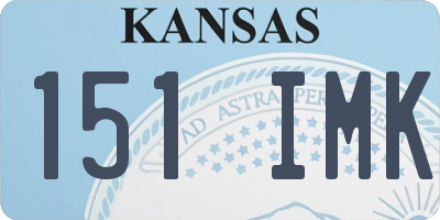 KS license plate 151IMK