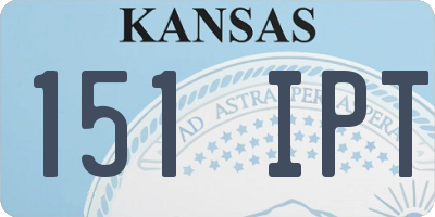 KS license plate 151IPT