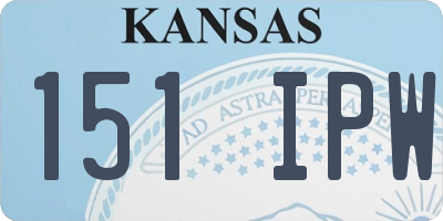 KS license plate 151IPW