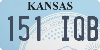 KS license plate 151IQB