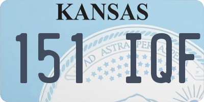 KS license plate 151IQF