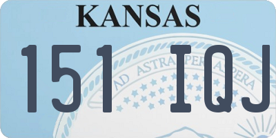 KS license plate 151IQJ