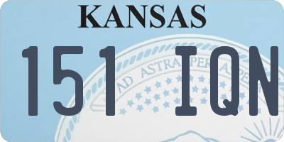 KS license plate 151IQN