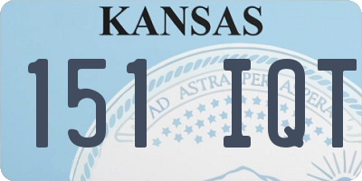 KS license plate 151IQT