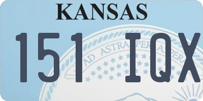 KS license plate 151IQX