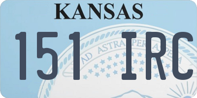 KS license plate 151IRC