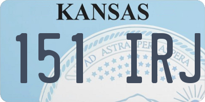 KS license plate 151IRJ