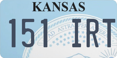 KS license plate 151IRT