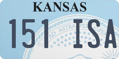 KS license plate 151ISA