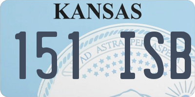 KS license plate 151ISB