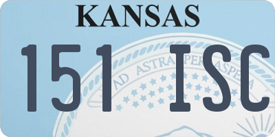 KS license plate 151ISC