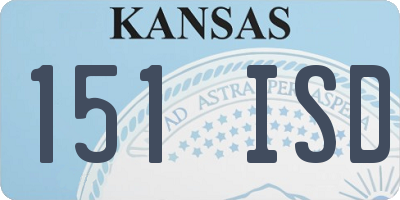 KS license plate 151ISD