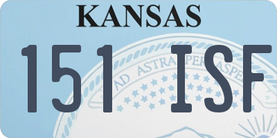 KS license plate 151ISF