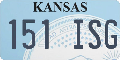 KS license plate 151ISG