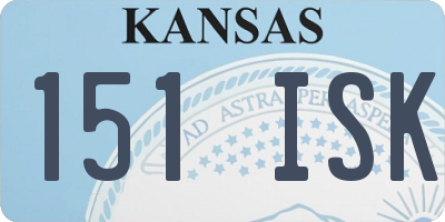 KS license plate 151ISK