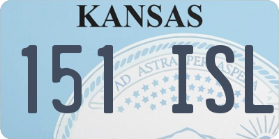 KS license plate 151ISL