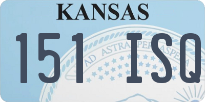 KS license plate 151ISQ