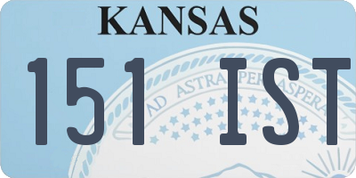 KS license plate 151IST