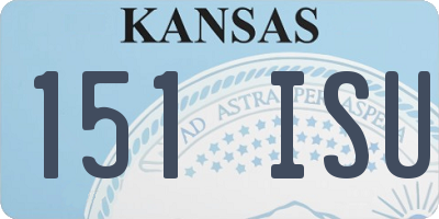 KS license plate 151ISU