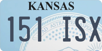 KS license plate 151ISX