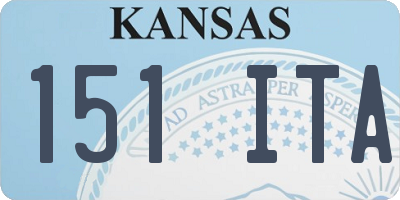 KS license plate 151ITA