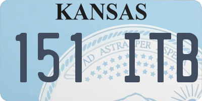 KS license plate 151ITB