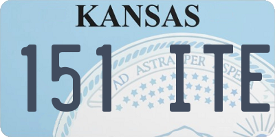 KS license plate 151ITE