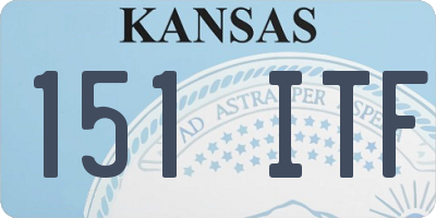 KS license plate 151ITF