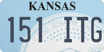 KS license plate 151ITG