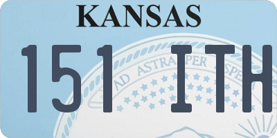 KS license plate 151ITH