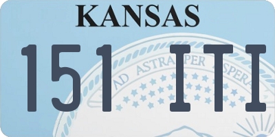 KS license plate 151ITI