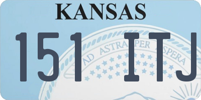 KS license plate 151ITJ