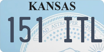 KS license plate 151ITL