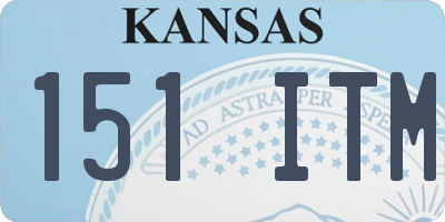 KS license plate 151ITM
