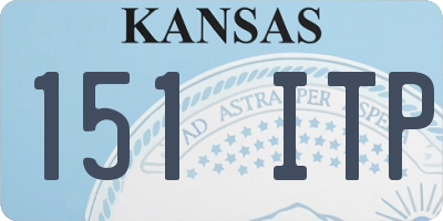 KS license plate 151ITP