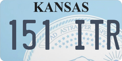 KS license plate 151ITR
