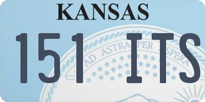KS license plate 151ITS