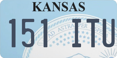 KS license plate 151ITU