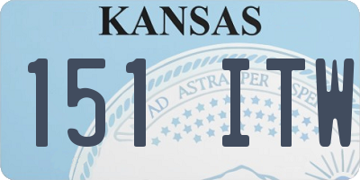 KS license plate 151ITW
