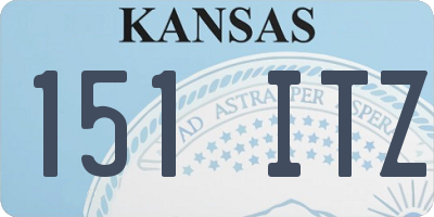 KS license plate 151ITZ