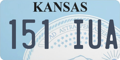 KS license plate 151IUA