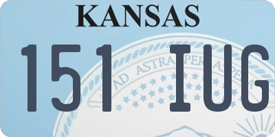 KS license plate 151IUG