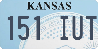 KS license plate 151IUT