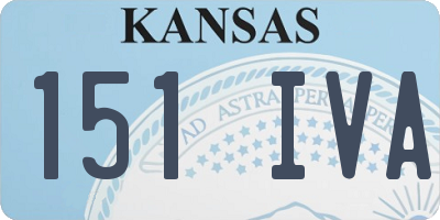 KS license plate 151IVA