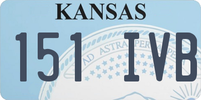 KS license plate 151IVB