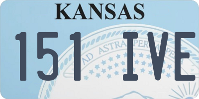 KS license plate 151IVE