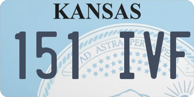 KS license plate 151IVF