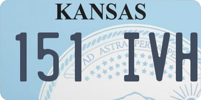 KS license plate 151IVH